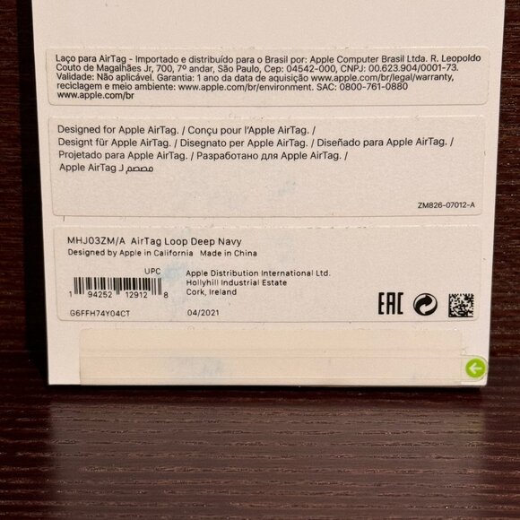 BNIB Apple AirTag Loop - Deep Navy - Picture 3 of 3